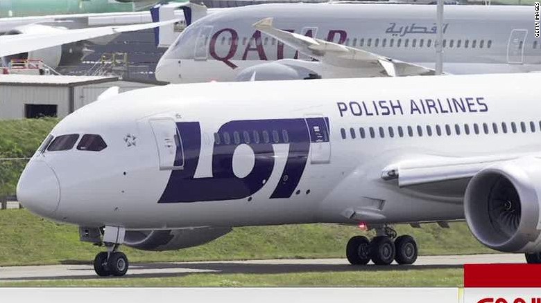 طيران من ايرلندا الي بولندا